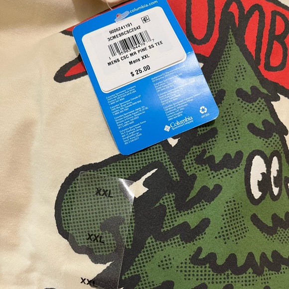 NWT - XXL Columbia Men's Mr. Pine Short Sleeve Graphic T-Shirt - Picture 4 of 4